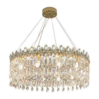 DecorBites™ Crystal Chandelier: Luxe LED Living Room Decoration