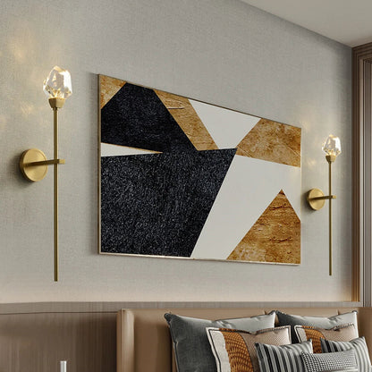 DecorBites™ Crystal Wall Lamp: Modern Light Luxury LED Fixture for Bedroom, Living Room & TV Background