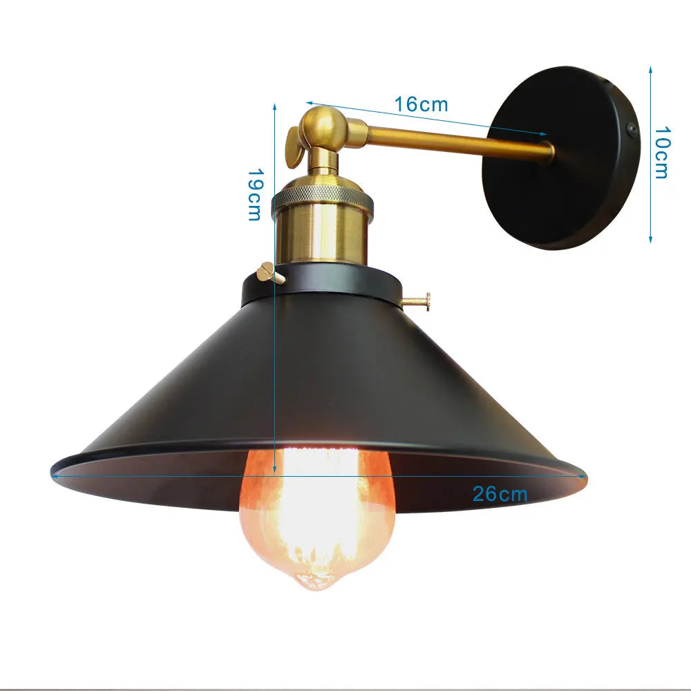 Black Retro Wall Light