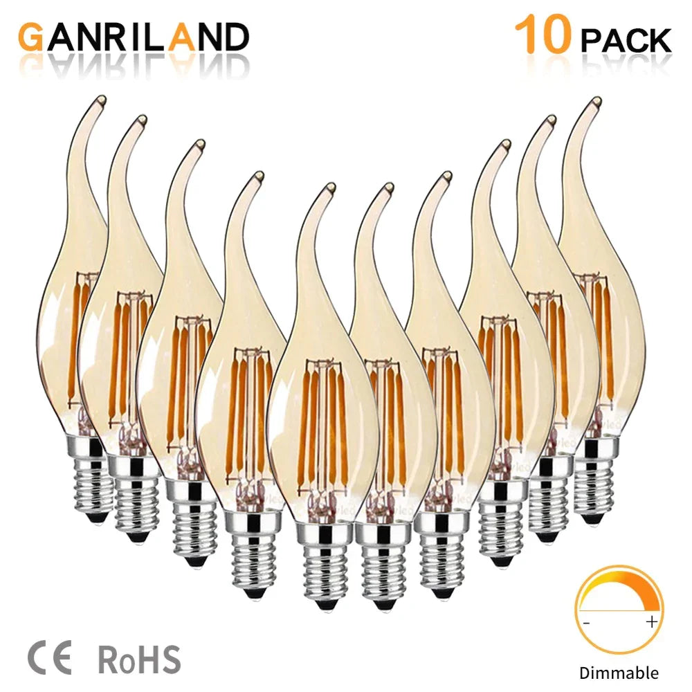 DecorBites™ Dimmable LED Filament Bulb 4W E14 220V 2200K Candle Light