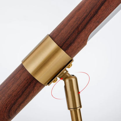 Lámpara de pie LED lineal de madera DecorBites™ | Lámpara de pie vertical moderna y minimalista para loft