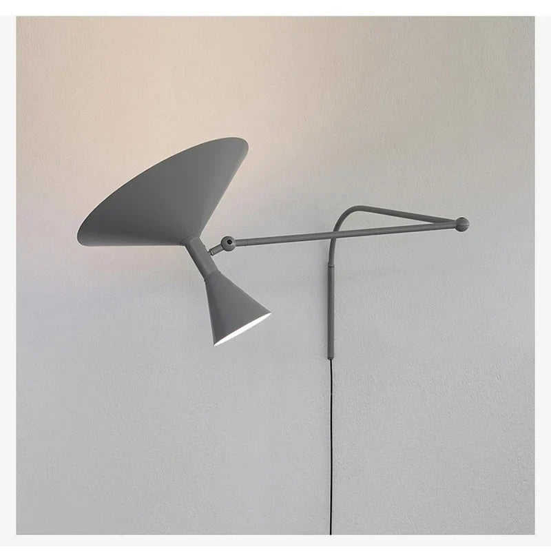 DecorBites™ Industrial Retro Swing Arm Wall Light for Living Room Bedroom Studio