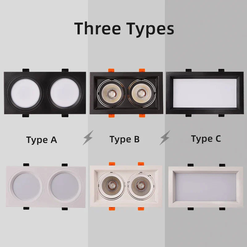 DecorBites™ LED Panel Lamp: Ultra-thin Anti-Fog Recessed Ceiling Downlight for Bathroom, Corridor, Industrial Lighting