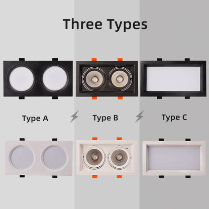 DecorBites™ LED Panel Lamp: Ultra-thin Anti-Fog Recessed Ceiling Downlight for Bathroom, Corridor, Industrial Lighting