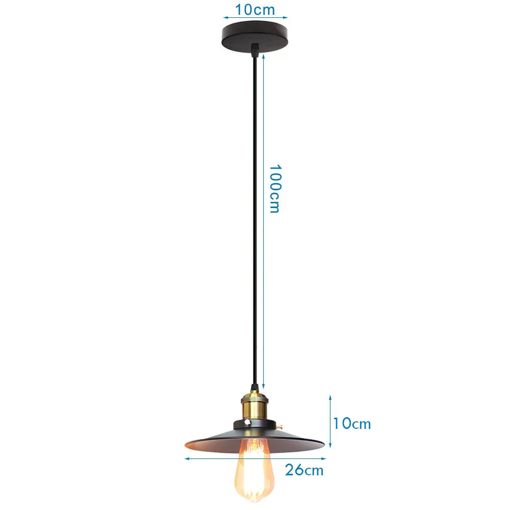 Decorbites™ Industrielle Hängelampe - Vintage Retro Kronleuchter LED Deckenleuchte