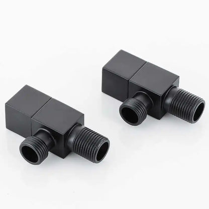 DecorBites™ Brus Gold Corner Valve, Stainless Steel Black Angle Valve for Bathroom Tap