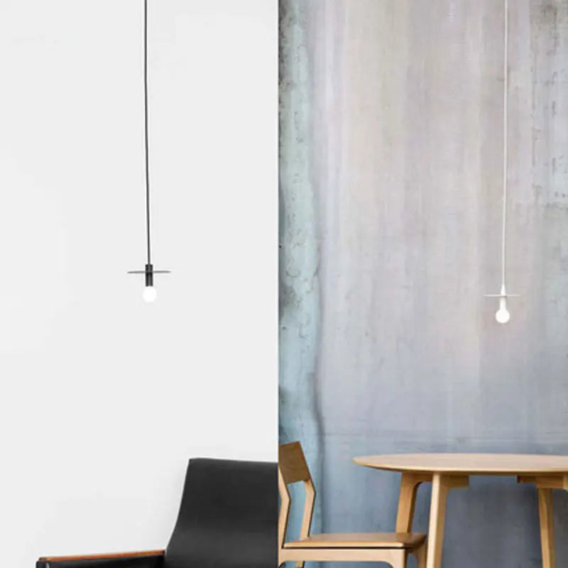 DecorBites™ Iron Pendant Light: Nordic LED E27 Hanging Lamp for Home Decor