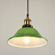 Decorbites™ Grünes Glas-Kunstanhängerleuchte: Nostalgischer Industrie-Stil für Restaurant, Bar und Café