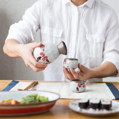 DecorBites™ Japanese Ceramic Sake Wine Cup Set - KL-001 | Small Drinking Collection