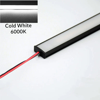 Perfiles de aluminio para tiras LED en forma de U AC220V de DecorBites™ - Iluminación lineal tubular bajo mueble