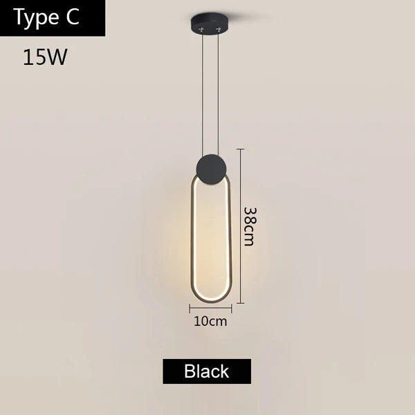 Lámpara colgante de aluminio LED Decorbites™ para cocina, restaurante, bar, sala de estar, dormitorio