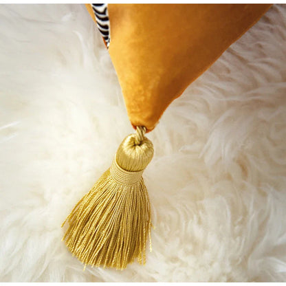 Funda de cojín DecorBites™ de lujo retro italiano con estampado de cebra, 53 x 53 cm