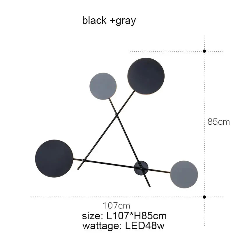 ديكوربايتس™ مصباح حائط LED دوار قابل للتعديل مع مفتاح، تركيبات حديثة للممر والدرج