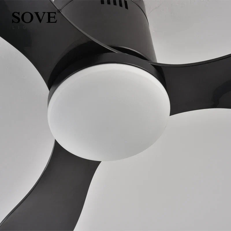 DecorBites™ Low Floor Modern LED Ceiling Fan with Remote Control, Quiet Operation