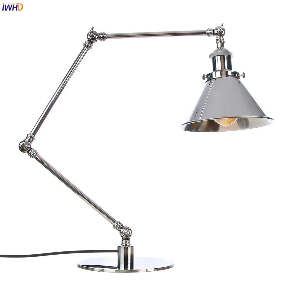 DecorBites™ Industrial LED Table Lamp For Home Decor - US/EU Plug Switch, Loft Style
