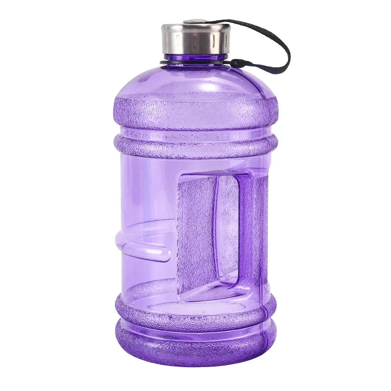 Botella de agua deportiva DecorBites™ de 2,2 L para fitness, gimnasio y actividades al aire libre como correr.