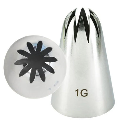 DecorBites™ Large Stainless Steel Pastry Tips Set for Cake Decorating and Baking