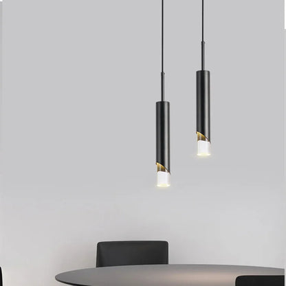DecorBites™ Gold LED Pendant Light: Modern Nordic Minimalist Hanging Lamp for Home, Restaurant, Bar