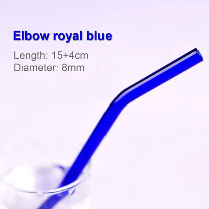 DecorBites™ Glass Straws Set - Eco-Friendly Reusable Colorful Drinking Tubes