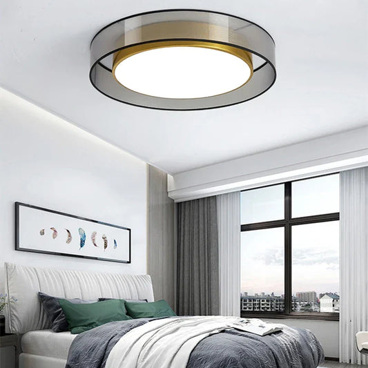 DecorBites™ LED Ceiling Light: Minimalist Nordic Round Lighting Fixture for Living Room, Bedroom, Dining Room