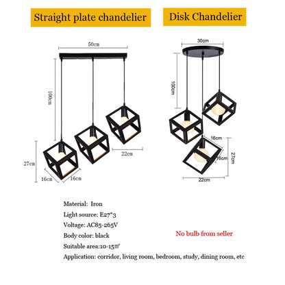 DecorBites™ Industrial Pendant Lamp: Minimalist Nordic Design for Dining Room, Bar, and Villa Decor