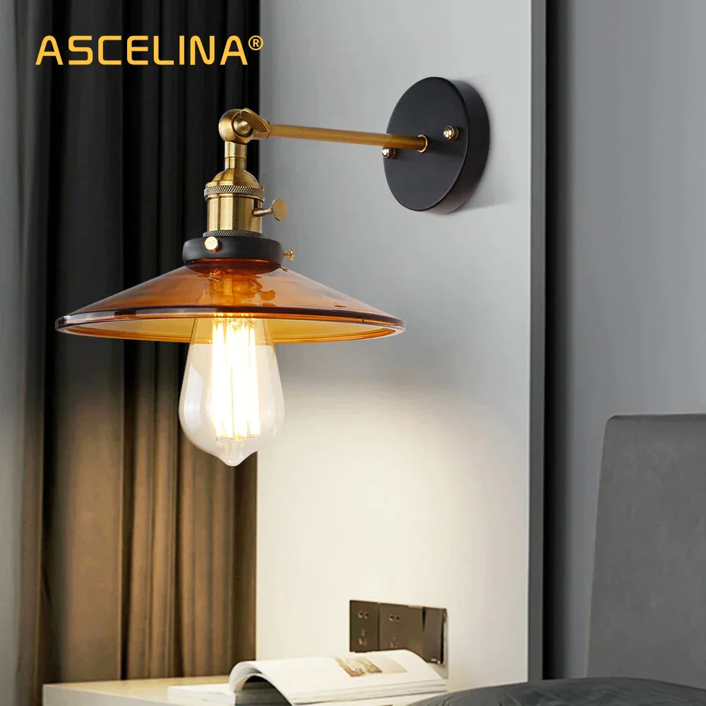 Glass Retro Wall Lamp
