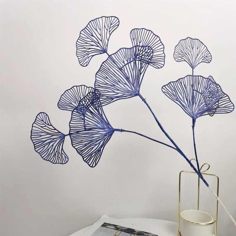 ديكور بايتس™ - زهور اصطناعية من أغصان أوراق الجنكة لديكور المنزل