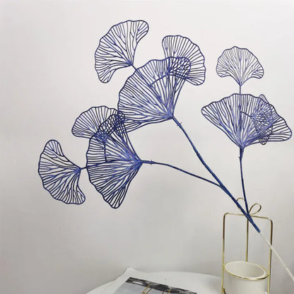 ديكور بايتس™ - زهور اصطناعية من أغصان أوراق الجنكة لديكور المنزل