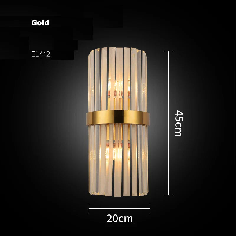 DecorBites™ Crystal LED Wall Sconce Light for Bedroom and Corridor