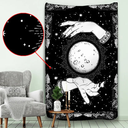 Decobites Tarot Card Psychedelic Tapestry Wall Hanging for Bohemian Home Decor