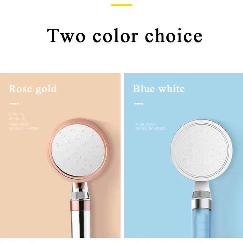 DecorBites™ 10cm Panel Shower Head with 2-layer Filter, High Pressure, Water Saving