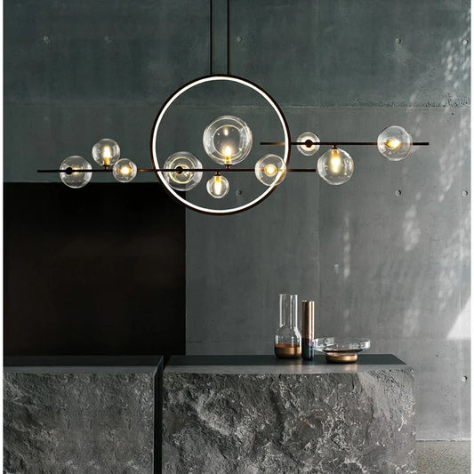 Lámpara de araña LED con bola de cristal DecorBites™ para decoración del hogar e iluminación interior