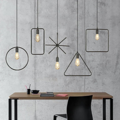 DecorBites™ Industrial Nordic Retro Pendant Lights for Home and Bar Chandelier.