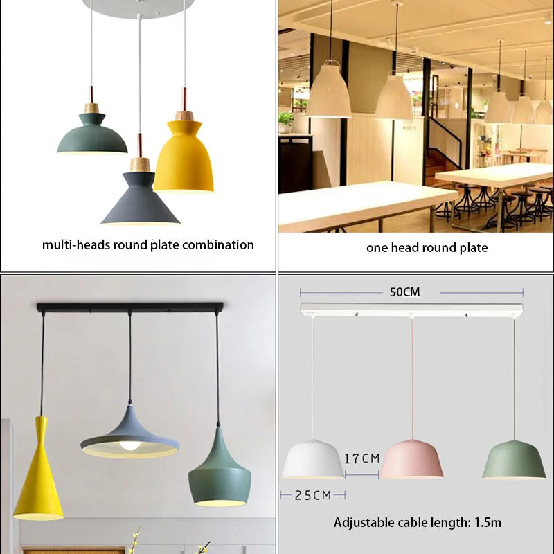 DecorBites™ Ceiling Chandelier Plate 3-Hole Black/White Iron Lamp Base Pendant Lighting Kit