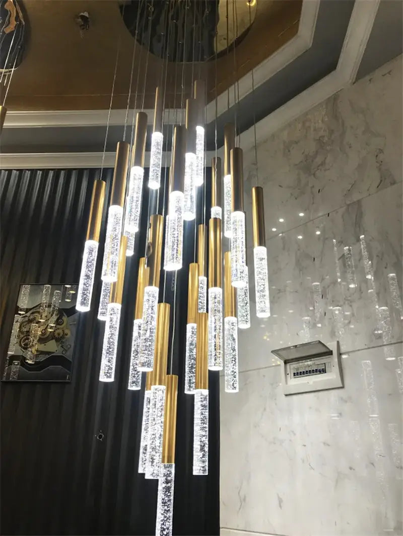 Decorbites™ Zeitgenössischer Kristall-Kronleuchter für große Treppenhaus