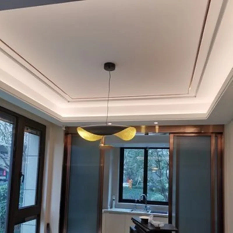 DecorBites™ Lederam Manta Pendant Lamp Flying Saucer Hat industrial retro design white black