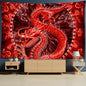 Decobites Chinese Dragon Castle Totem Tapestry Wall Hanging Beach Mat Tapis Decor