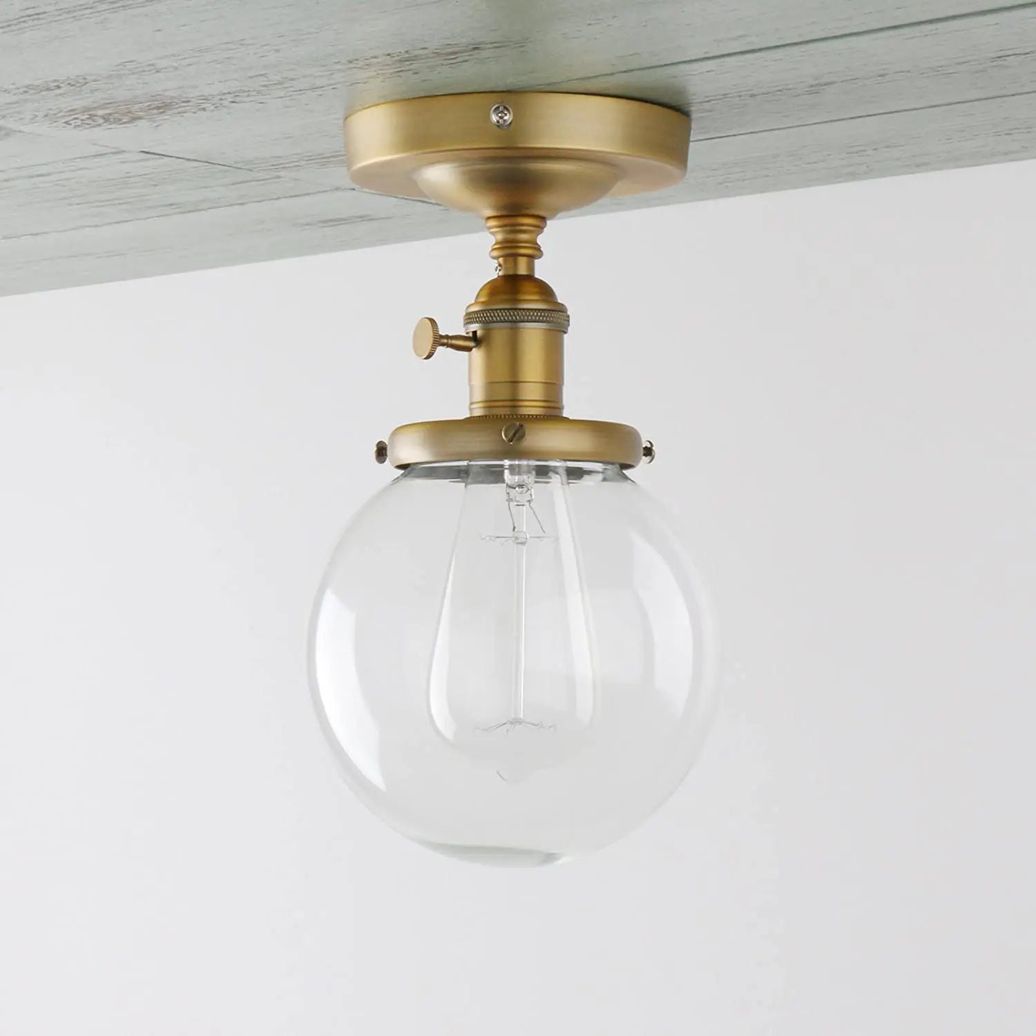 Lámpara de pared de vidrio Globe Decorbites™: Aplique moderno de luz vintage para la decoración del hogar