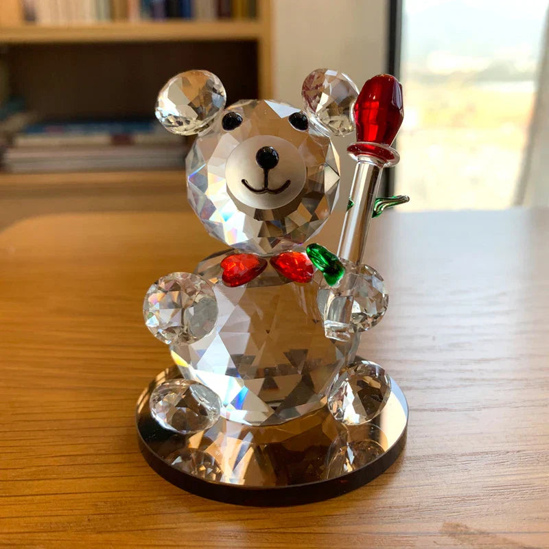 Figuras de Animales Sopladas en Vidrio Decorbites™ Estatuilla de Cristal Coleccionable Decoración para el Hogar Regalo