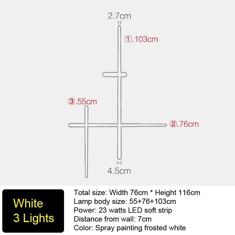 Decorbites™ LED-Hintergrundbeleuchtung Wandlampe für die Hausdekoration - Innenraum lange Streifenbeleuchtung
