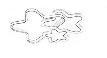 DecorBites™ Kids Room LED Ceiling Light: Modern, Creative, White & Pink Pentagram Lamps