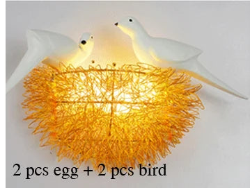 DecorBites™ Birds Nest Wall Lamp | 3D Art Light Fixture for Children Room & Living Room