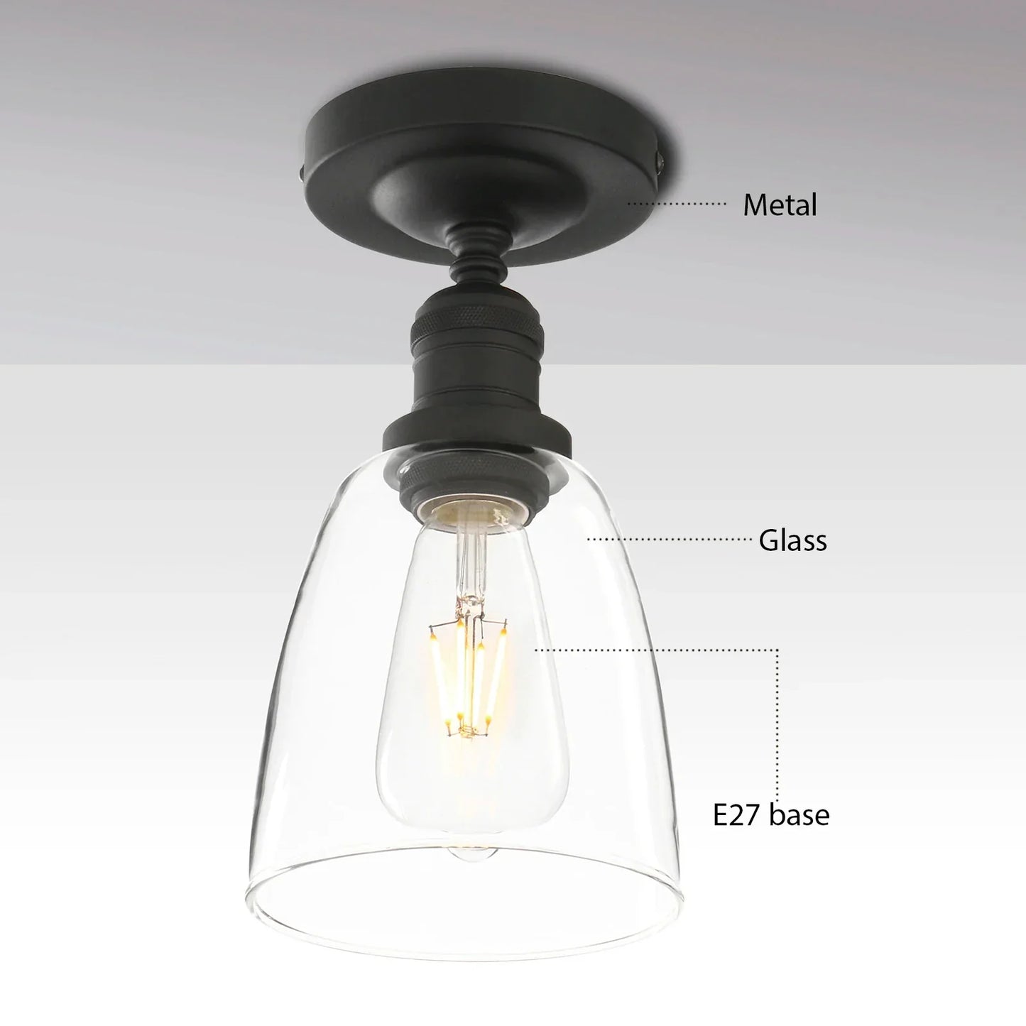 DecorBites™ Loft Bar Pendant Light Fixture for Kitchen Living Dining Bedroom Bathroom