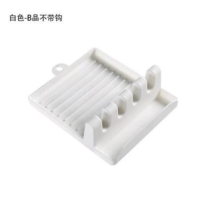 DecorBites™ Kitchen Utensil Stand Pot Lid Holder Spatula Organizer Spoon Rest