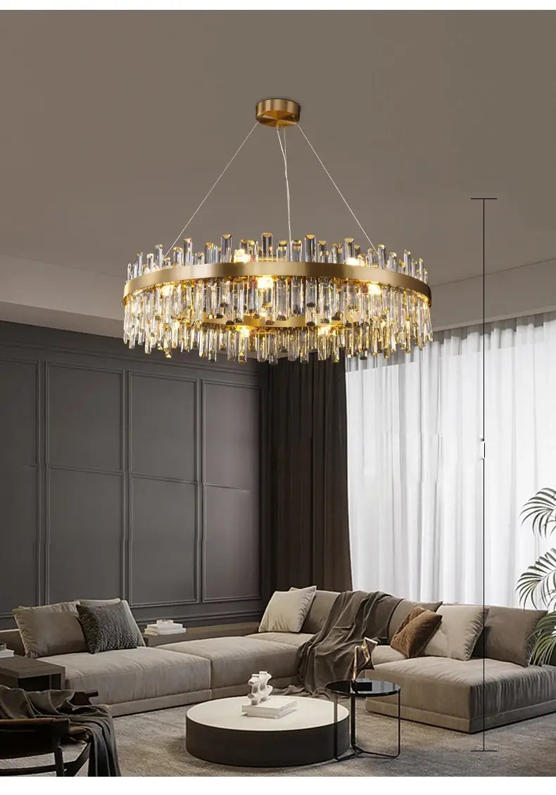 DecorBites™ Modern Crystal Chandelier Lighting for Dining Room