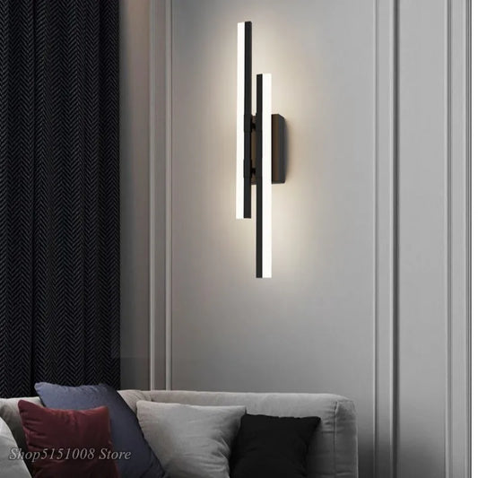 DecorBites™ LED Wall Lamp: Nordic Design, Strip Lighting for Living Room, Bedroom, or Bedside