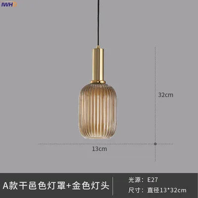 Lámparas colgantes de cristal DecorBites™: Lámpara colgante LED de estilo nórdico moderno para dormitorio, sala de estar y comedor.