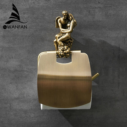 DecorBites™ Bronze Toilet Paper Holder Classic Design Rustproof MB-0819B
