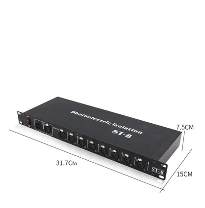 Decorbites™ DMX512-Splitter: 8-Kanal-Signalverstärker für Bühnenbeleuchtung, Beste Qualität