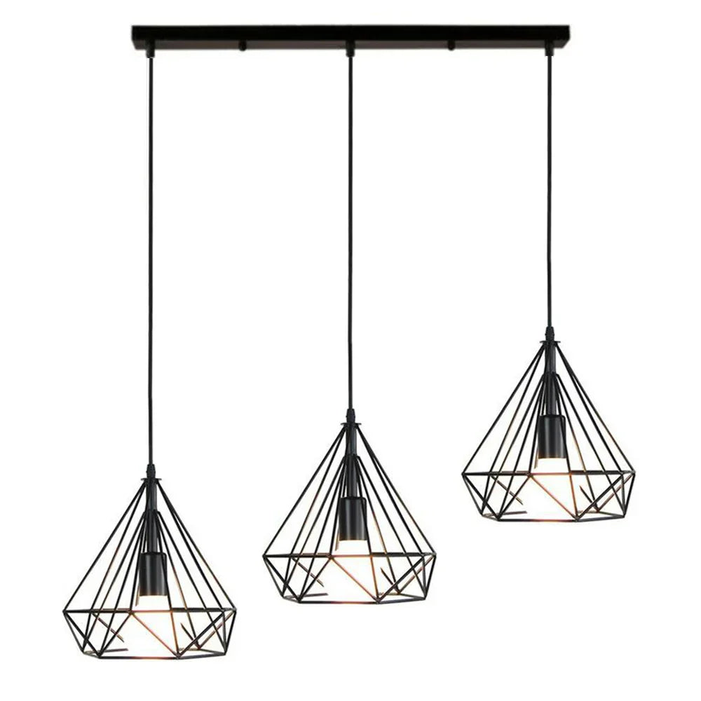 Decorbites™ Industrielle LED-Hängeleuchte Vintage Loft Käfig Pendellampe für die Einrichtung zu Hause